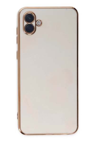 Newface Samsung Galaxy A04 Kılıf Volet Silikon - Beyaz resmi