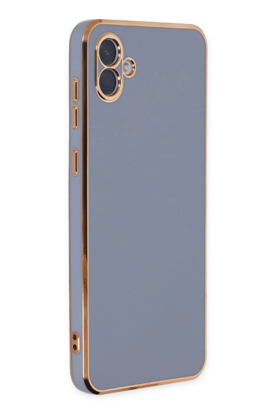 Newface Samsung Galaxy A04 Kılıf Volet Silikon - Mavi resmi