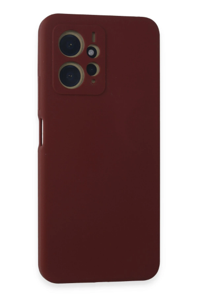 Newface Xiaomi Redmi Note 12 4G Kılıf Nano içi Kadife Silikon - Bordo resmi