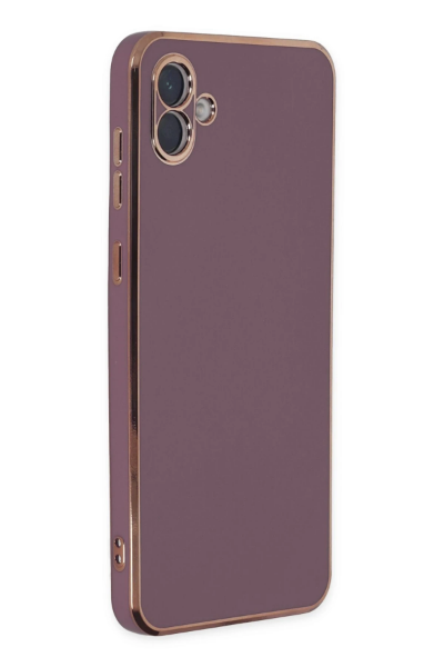 Newface Samsung Galaxy A04 Kılıf Volet Silikon - Mor resmi