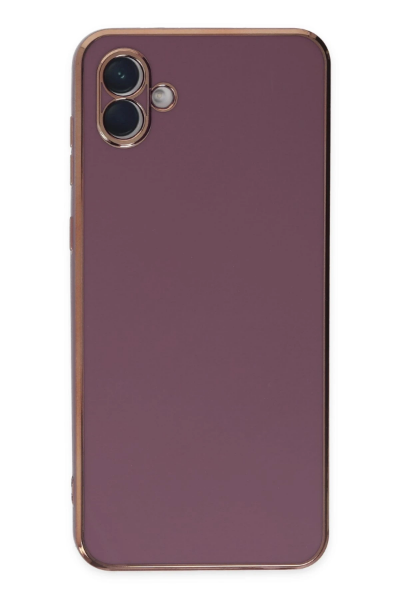 Newface Samsung Galaxy A04 Kılıf Volet Silikon - Mor resmi