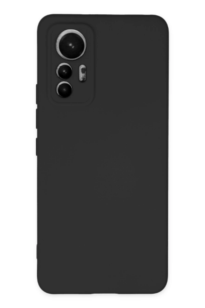 Newface Xiaomi Mi 12 Lite Kılıf Nano içi Kadife Silikon - Siyah resmi