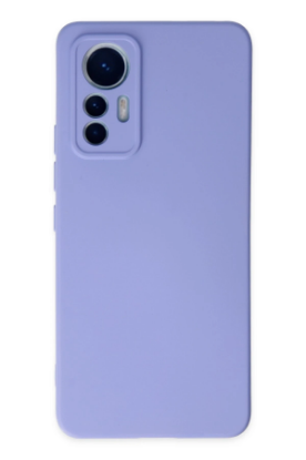 Newface Xiaomi Mi 12 Lite Kılıf Nano içi Kadife Silikon - Lila resmi