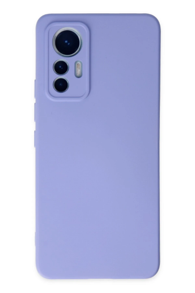 Newface Xiaomi Mi 12 Lite Kılıf Nano içi Kadife Silikon - Lila resmi