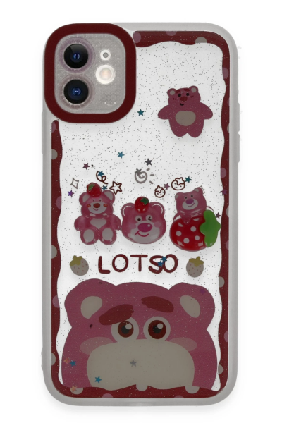 Newface iPhone 11 Kılıf Sweet Desenli Silikon Kapak - Pembe resmi