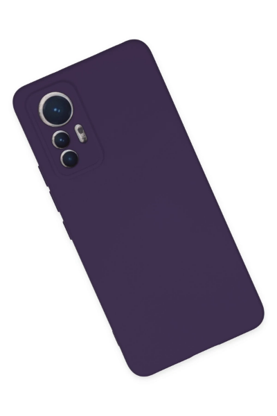 Newface Xiaomi Mi 12 Lite Kılıf Nano içi Kadife Silikon - Mor resmi