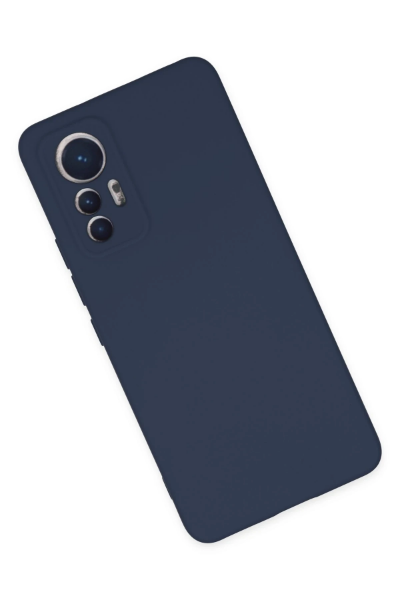 Newface Xiaomi Mi 12 Lite Kılıf Nano içi Kadife Silikon - Lacivert resmi