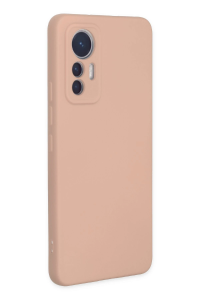 Newface Xiaomi Mi 12 Lite Kılıf Nano içi Kadife Silikon - Pudra resmi