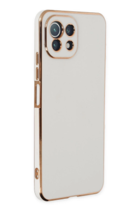 Newface Xiaomi Mİ 11 Lite Kılıf Volet Silikon - Beyaz resmi