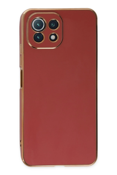 Newface Xiaomi Mİ 11 Lite Kılıf Volet Silikon - Kırmızı resmi