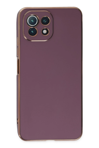 Newface Xiaomi Mİ 11 Lite Kılıf Volet Silikon - Mor resmi