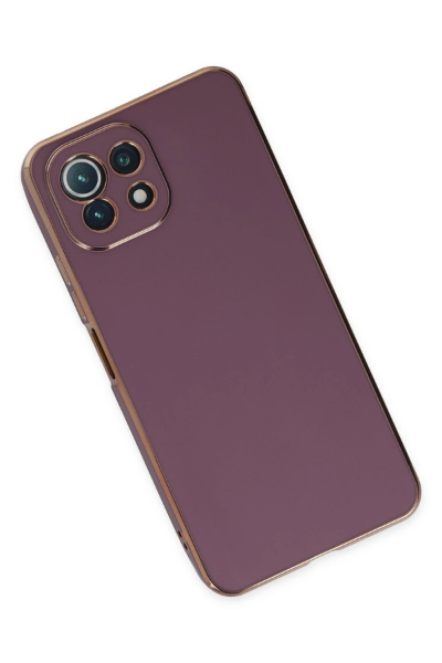 Newface Xiaomi Mİ 11 Lite Kılıf Volet Silikon - Mor resmi