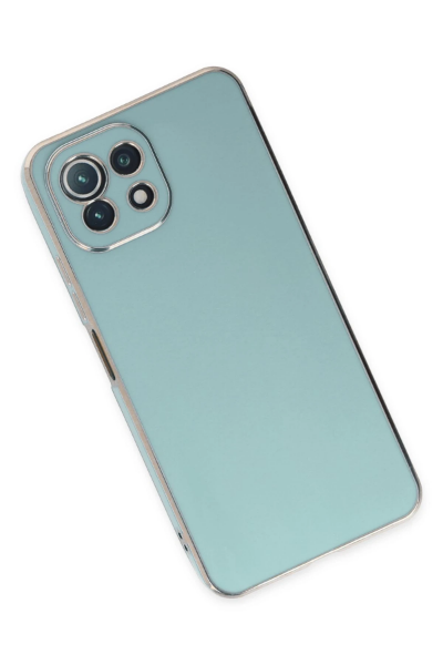 Newface Xiaomi Mİ 11 Lite Kılıf Volet Silikon - Açık Yeşil resmi