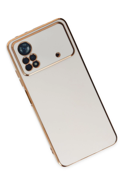 Newface Xiaomi Poco X4 Pro 5G Kılıf Volet Silikon - Beyaz resmi