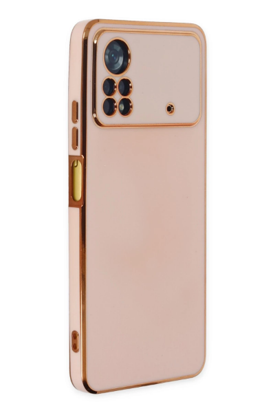 Newface Xiaomi Poco X4 Pro 5G Kılıf Volet Silikon - Pembe resmi