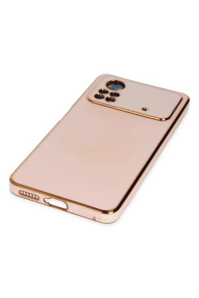 Newface Xiaomi Poco X4 Pro 5G Kılıf Volet Silikon - Pembe resmi