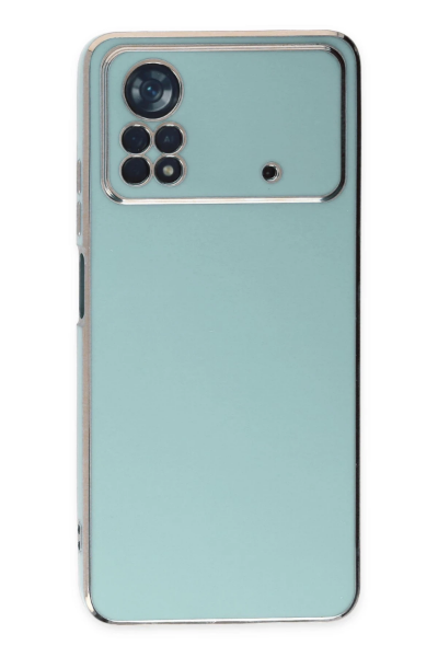 Newface Xiaomi Poco X4 Pro 5G Kılıf Volet Silikon - Açık Yeşil resmi