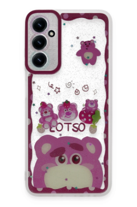 Newface Samsung Galaxy A14 4G Kılıf Sweet Desenli Silikon Kapak - Pembe resmi