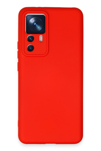 Newface Xiaomi Mi 12T Pro Kılıf Nano içi Kadife Silikon - Kırmızı resmi