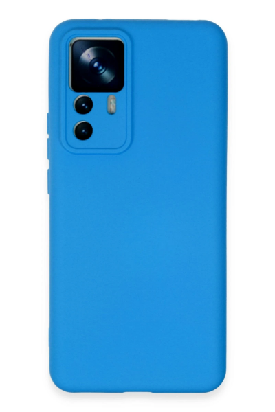 Newface Xiaomi Mi 12T Pro Kılıf Nano içi Kadife Silikon - Mavi resmi