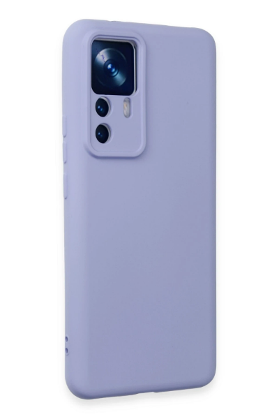 Newface Xiaomi Mi 12T Pro Kılıf Nano içi Kadife Silikon - Lila resmi