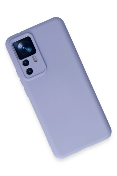 Newface Xiaomi Mi 12T Pro Kılıf Nano içi Kadife Silikon - Lila resmi