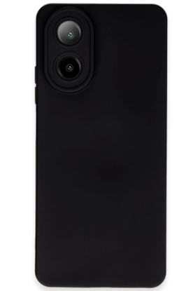 Newface Oppo A38 Kılıf Nano içi Kadife Silikon - Siyah resmi