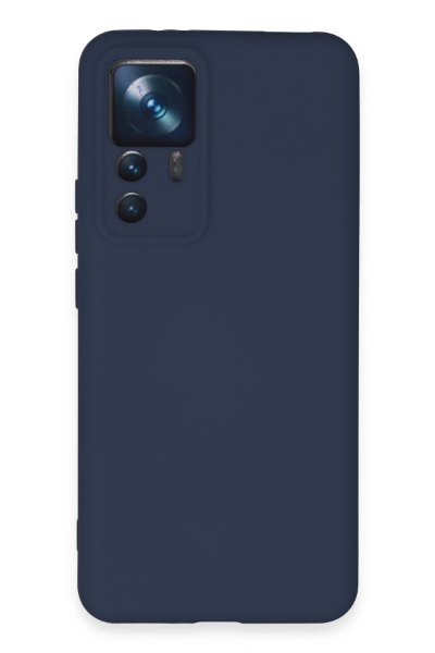 Newface Xiaomi Mi 12T Pro Kılıf Nano içi Kadife Silikon - Lacivert resmi
