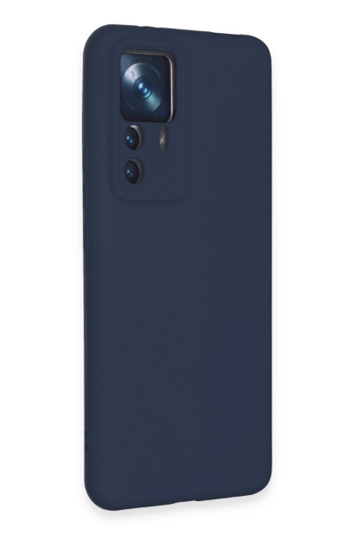 Newface Xiaomi Mi 12T Pro Kılıf Nano içi Kadife Silikon - Lacivert resmi