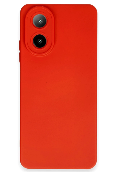 Newface Oppo A38 Kılıf Nano içi Kadife Silikon - Kırmızı resmi