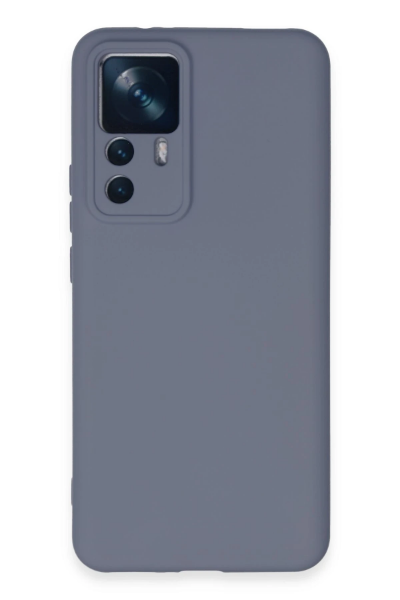 Newface Xiaomi Mi 12T Pro Kılıf Nano içi Kadife Silikon - Gri resmi