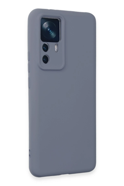 Newface Xiaomi Mi 12T Pro Kılıf Nano içi Kadife Silikon - Gri resmi