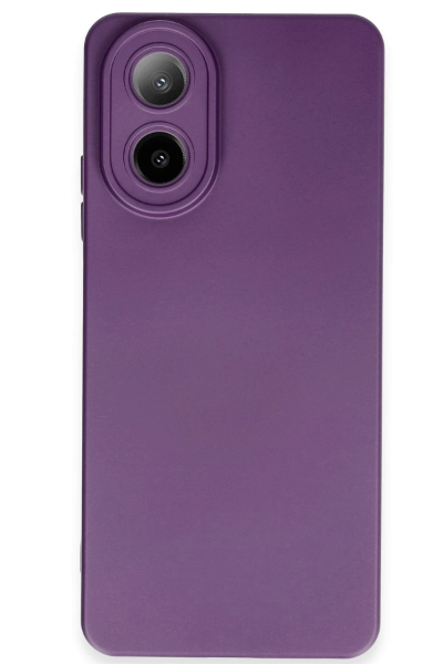 Newface Oppo A38 Kılıf Nano içi Kadife Silikon - Mor resmi