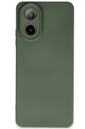 Newface Oppo A38 Kılıf Nano içi Kadife Silikon - Koyu Yeşil resmi