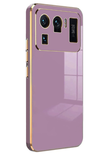 Newface Xiaomi Mi 11 Ultra Kılıf Volet Silikon - Mor resmi
