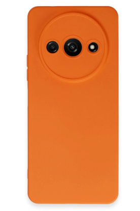 Newface Xiaomi Redmi A3 4G Kılıf Nano içi Kadife Silikon - Turuncu resmi