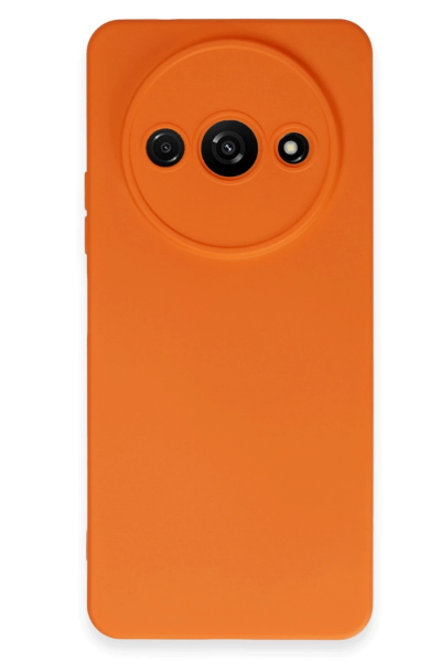 Newface Xiaomi Redmi A3 4G Kılıf Nano içi Kadife Silikon - Turuncu resmi