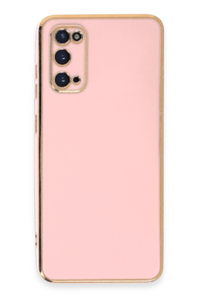 Newface Samsung Galaxy S20 Kılıf Volet Silikon - Pembe resmi