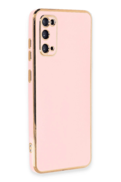Newface Samsung Galaxy S20 Kılıf Volet Silikon - Pembe resmi