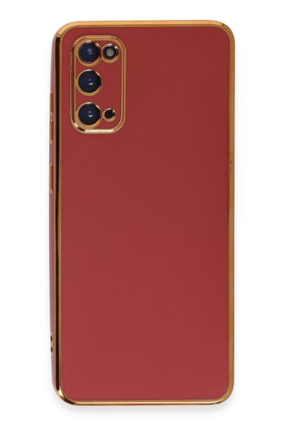 Newface Samsung Galaxy S20 Kılıf Volet Silikon - Kırmızı resmi