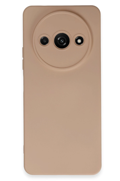 Newface Xiaomi Redmi A3 4G Kılıf Nano içi Kadife Silikon - Pudra resmi