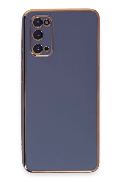 Newface Samsung Galaxy S20 Kılıf Volet Silikon - Mavi resmi