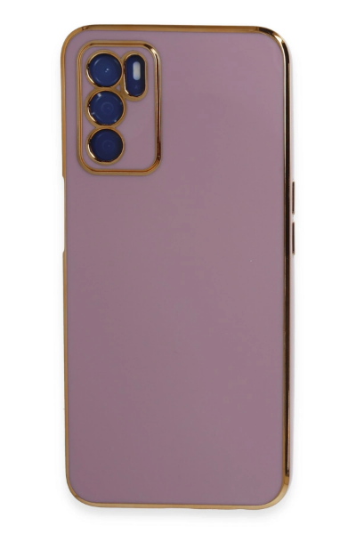 Newface Oppo A16 Kılıf Volet Silikon - Mor resmi