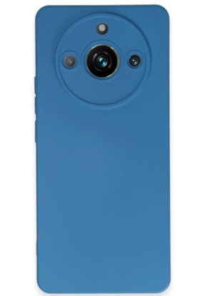 Newface Realme 11 Pro Kılıf Nano içi Kadife Silikon - Mavi resmi