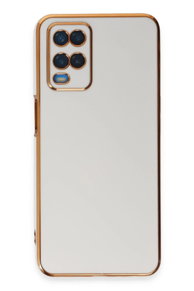 Newface Oppo A54 4G Kılıf Volet Silikon - Beyaz resmi
