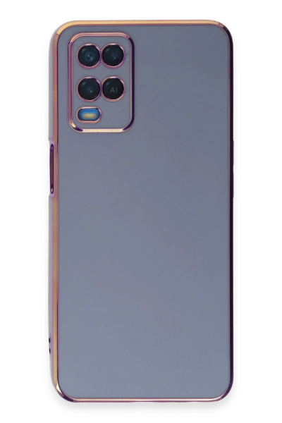 Newface Oppo A54 4G Kılıf Volet Silikon - Mavi resmi