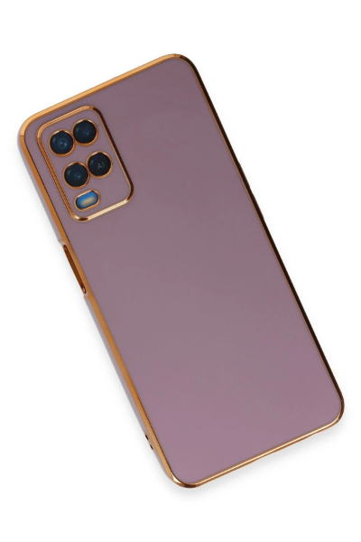 Newface Oppo A54 4G Kılıf Volet Silikon - Mor resmi