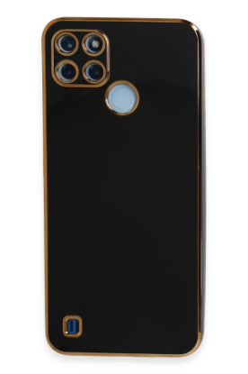 Newface Realme C25Y Kılıf Volet Silikon - Siyah resmi