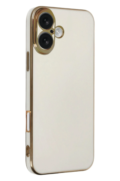 Newface iPhone 16 Kılıf Volet Silikon - Beyaz resmi
