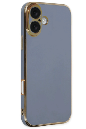 Newface iPhone 16 Kılıf Volet Silikon - Mavi resmi